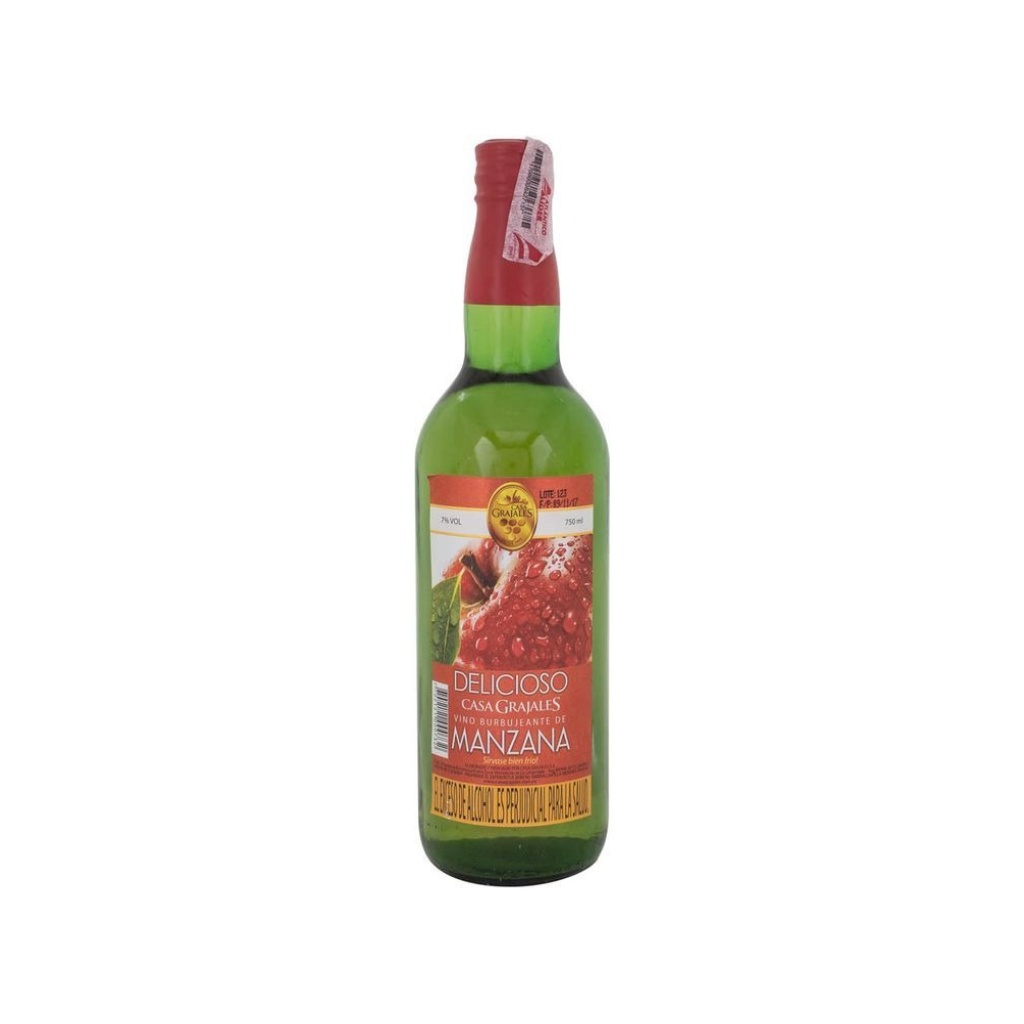 VINO DELICIOSO DE MANZANA x 750 cc