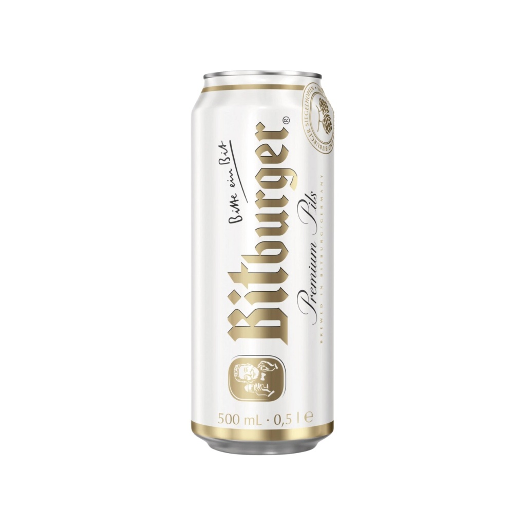 CERVEZA BITBURGER PREMIUM PILS BOTELLA x 500 cc UNIDAD