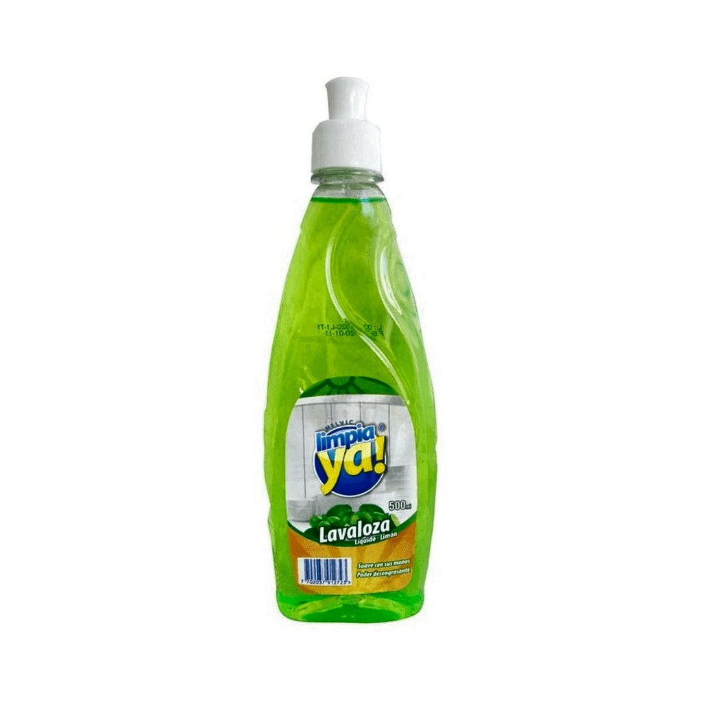 LAVALOZA LIQUIDO LIMON x 500g LIMPIAYA 472108072 UNIDAD