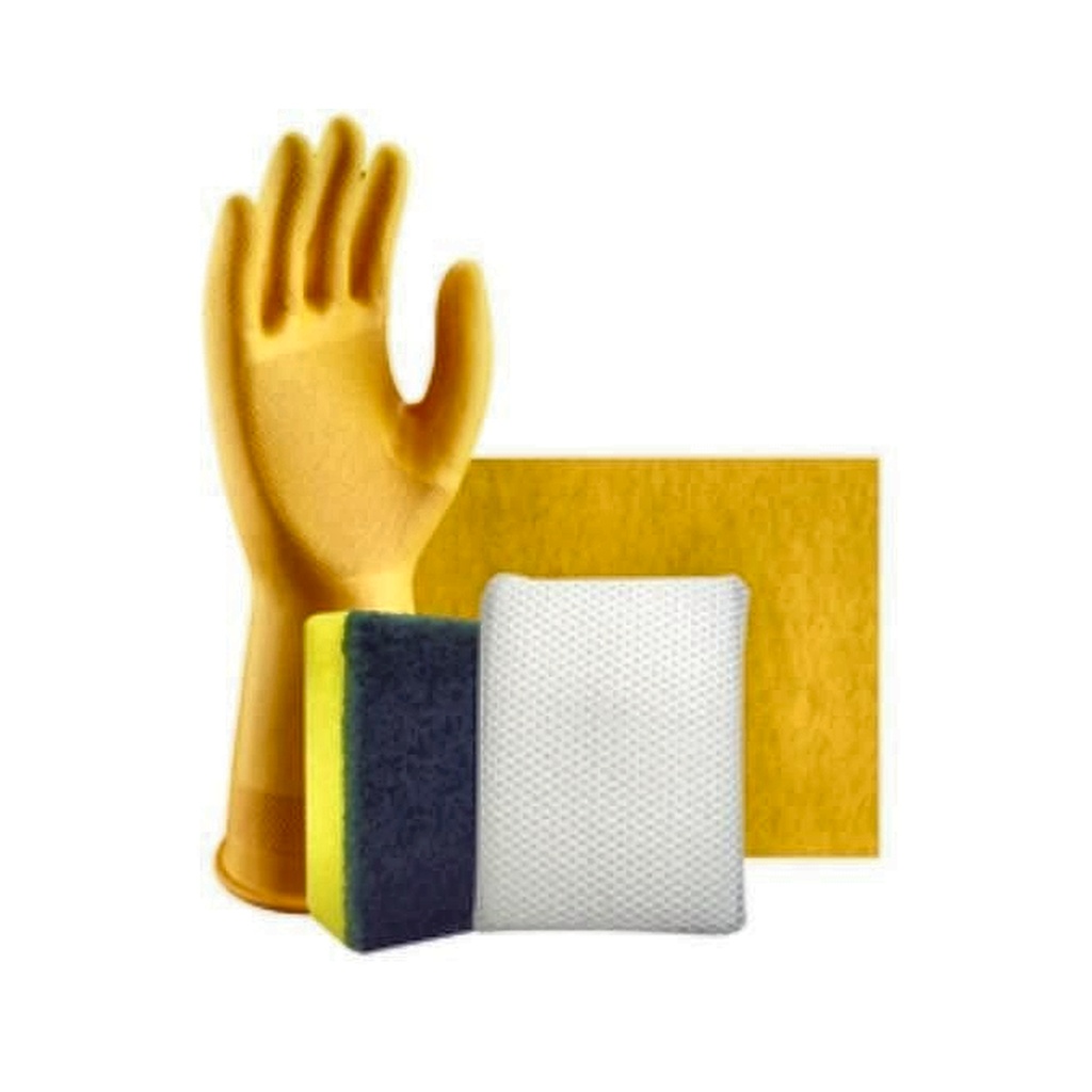 KIT HOGAR GTE. AMARILLO+LIMPION SECATODO +ESP. MALLA+ESP. DOBLE LIMPIAYA 485010926 PACK