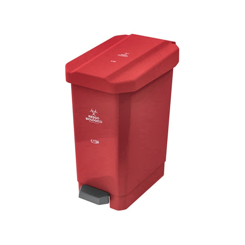 CANECA PAPELERA ESTRABINS PEDAL ROJO RIESGO BIOLOGICO 22 LT 4-1040721_EMP 4