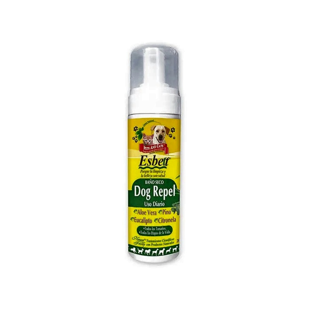 P &amp; C BAÑO SECO ESBELT DOG REPEL USO DIARIO FSC x 200 GR