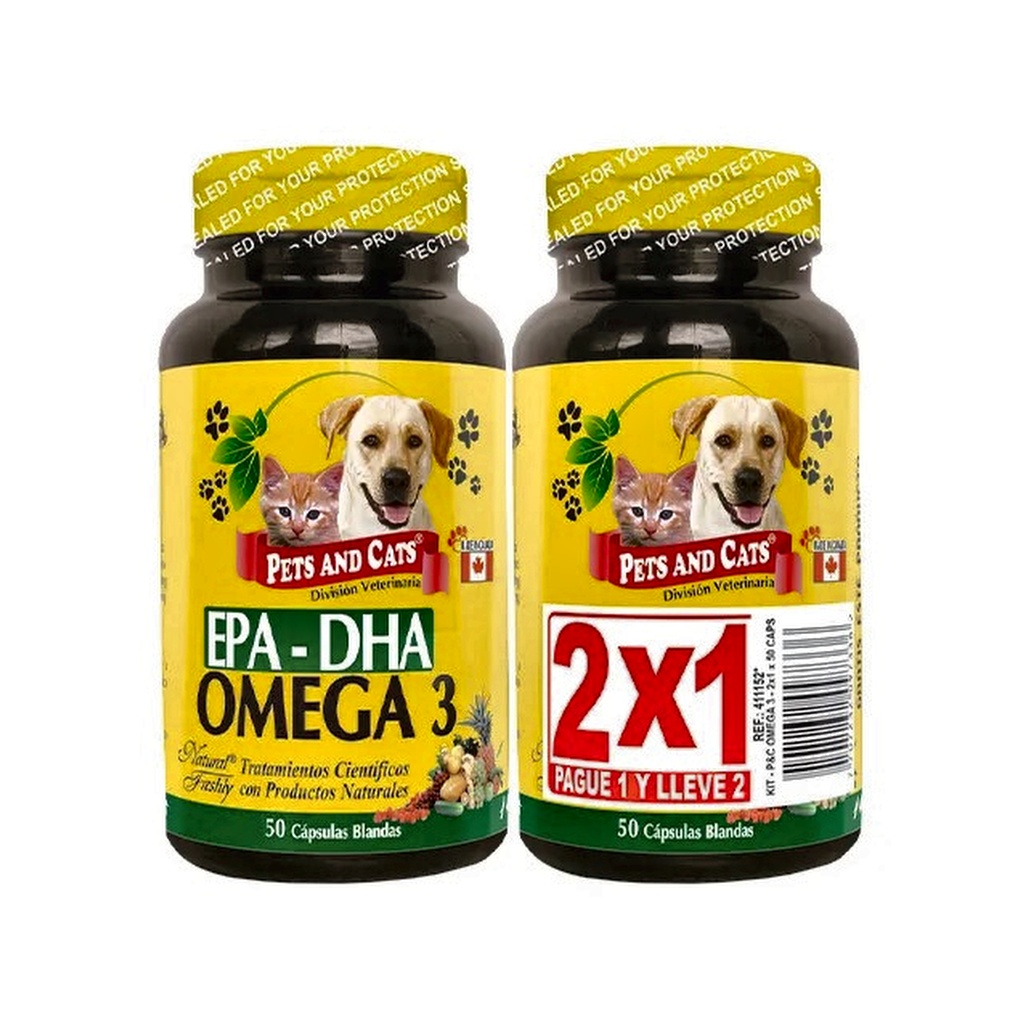 P &amp; C OMEGA 3  2x1 FSC x 50 CAP
