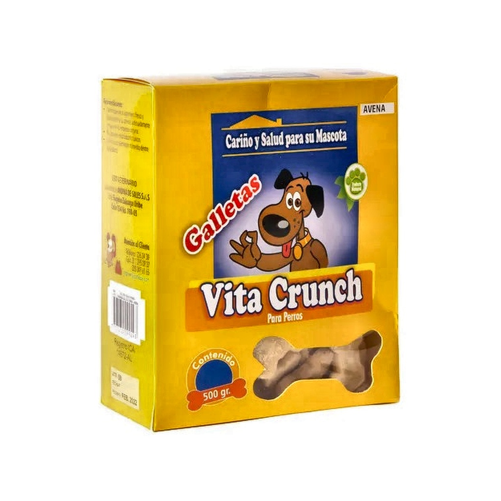 P &amp; C VITA CRUNCH PREMIO LONCHERA GALLETA AVENA CAJA X 500 GR