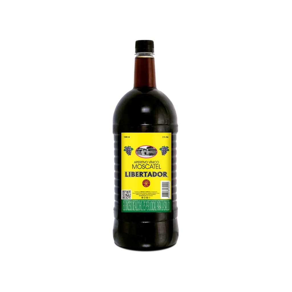 APERITIVO LIBERTADOR SABOR UVA MOSCATEL x 1500 cc