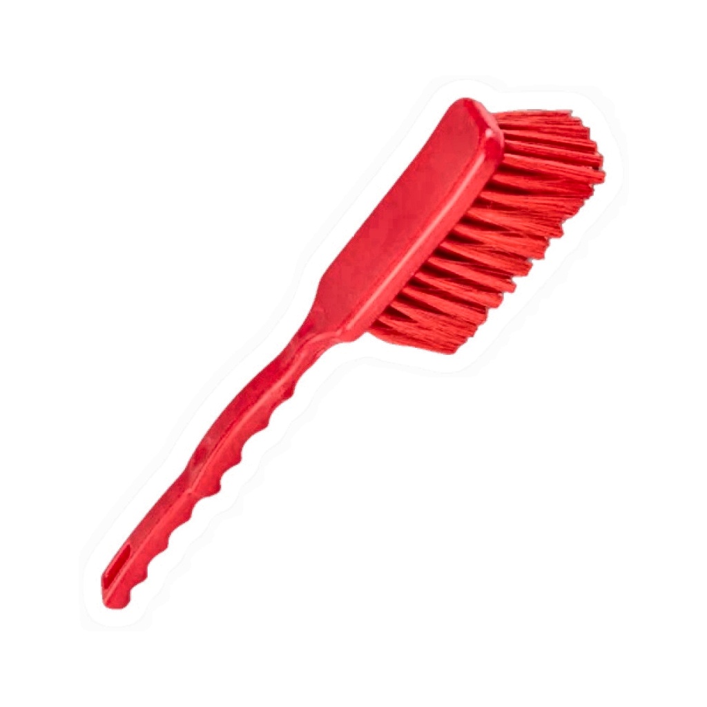 CEPILLO MANGO LARGO EN PBT ROJO CA4102-04