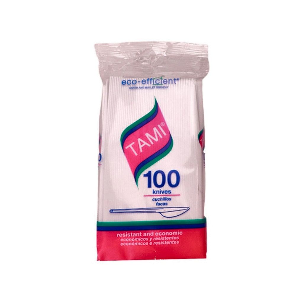 CUCHILLO BCO TAMI D821100XX BOL X 100UND