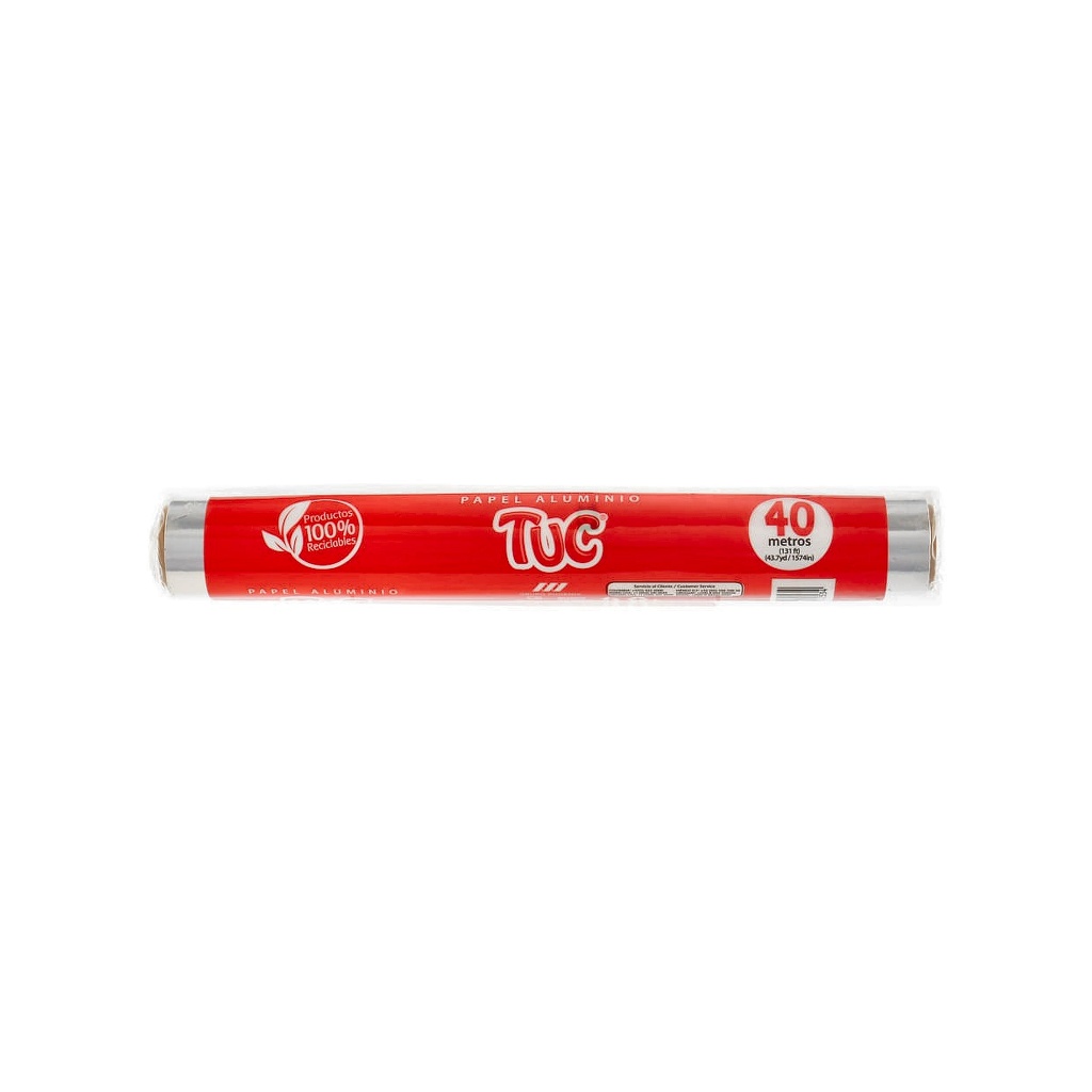 PAPEL ALUMINIO DOMEST. TUC X40M UNIDAD