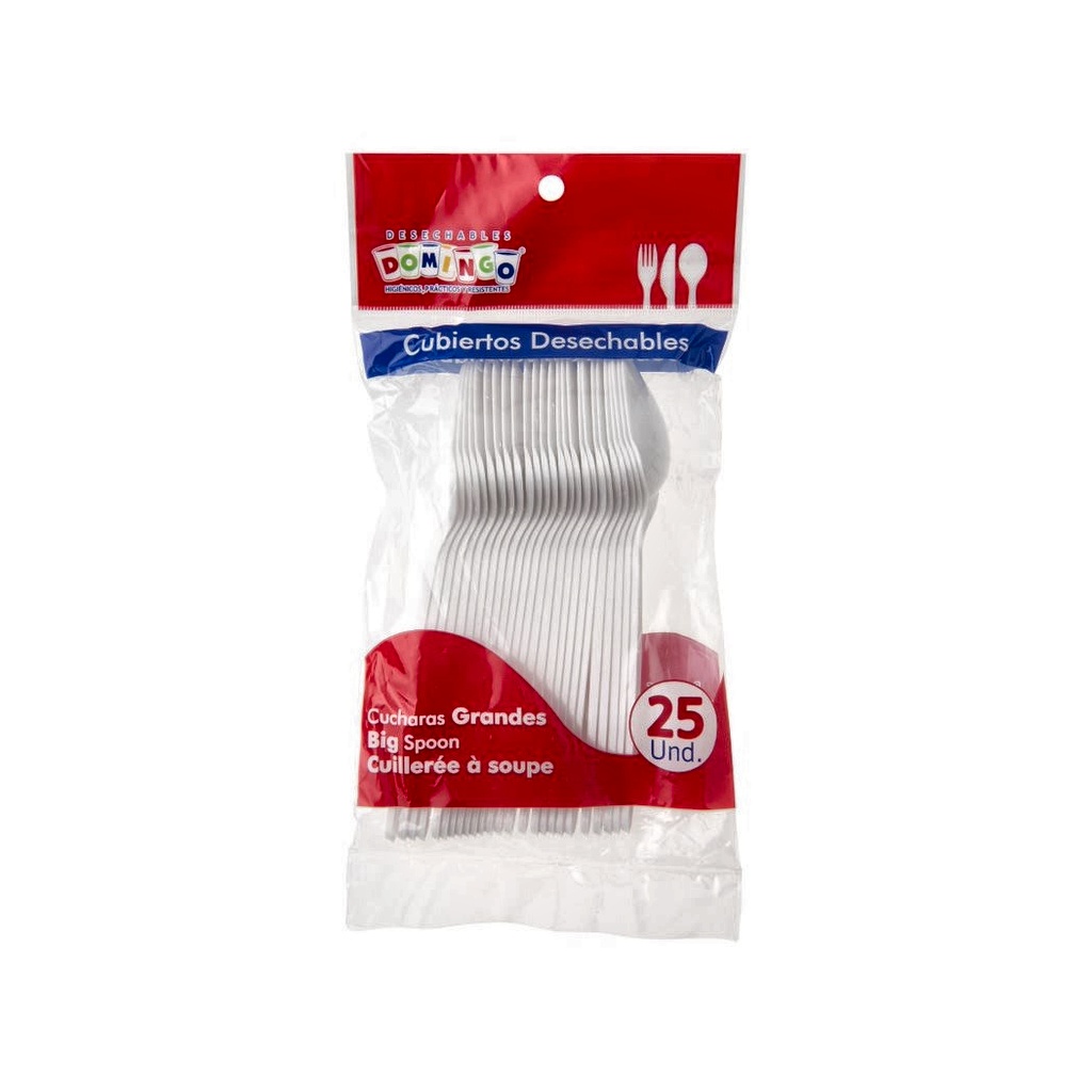 CUCHILLO GDE EST BCO DOMINGO BOL X 25UND