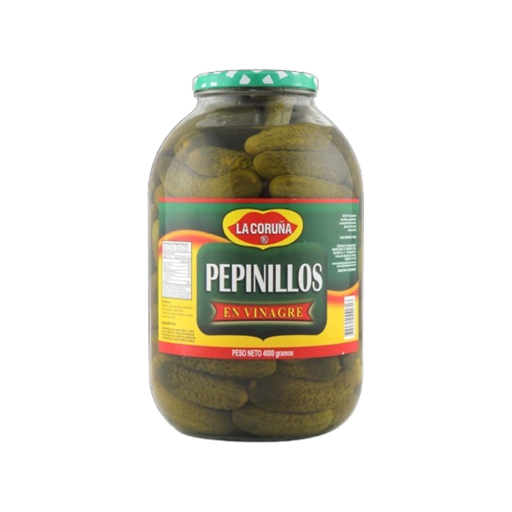 PEPINILLOS EN VINAGRE LA CORUÑA FSC x 4000 gr