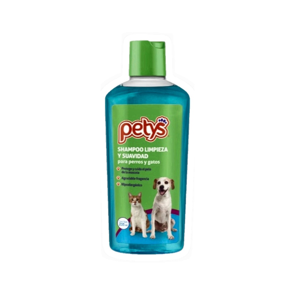 SHAMPOO PETYS LIMP. Y SUAVIDAD 235ML