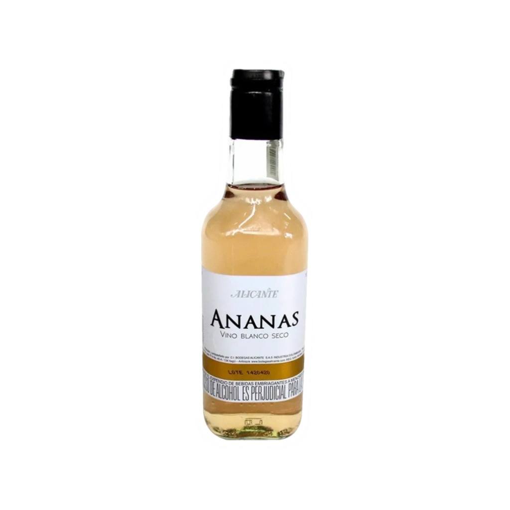 VINO BLANCO SECO ANANAS 10% VOL x 375 cc