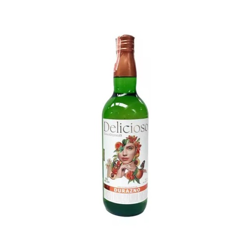 VINO DELICIOSO DE DURAZNO x 750 cc