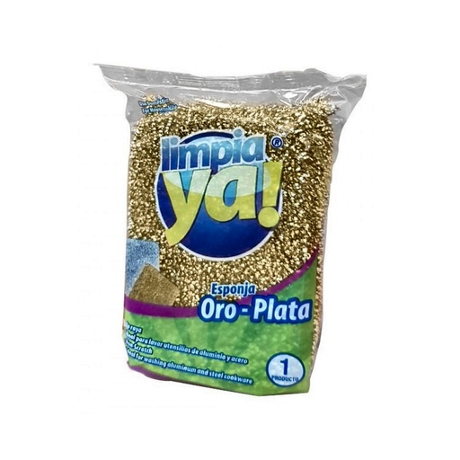 ESPONJA ORO-PLATA LIMPIAYA 481010525 RISTRA x 12 UND