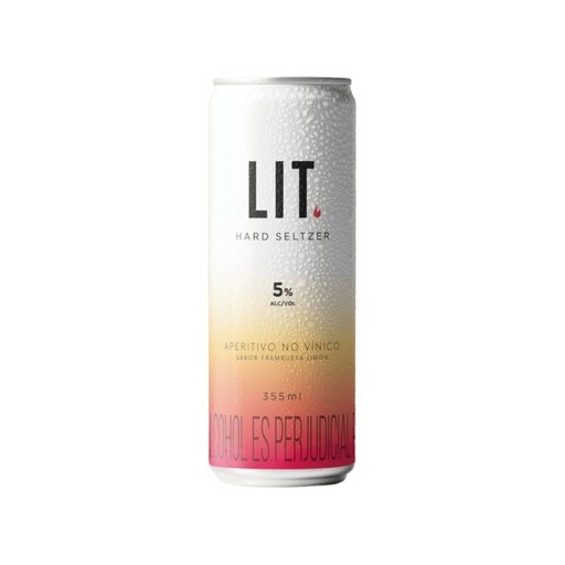 BEBIDA LIT HARD SELTZER FRAMBUESA LIMON x 355 cc UNIDAD
