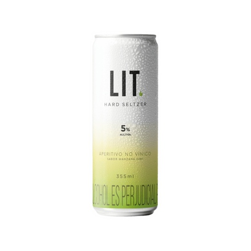 BEBIDA LIT HARD SELTZER MANZANA KIWI x 355 cc UNIDAD