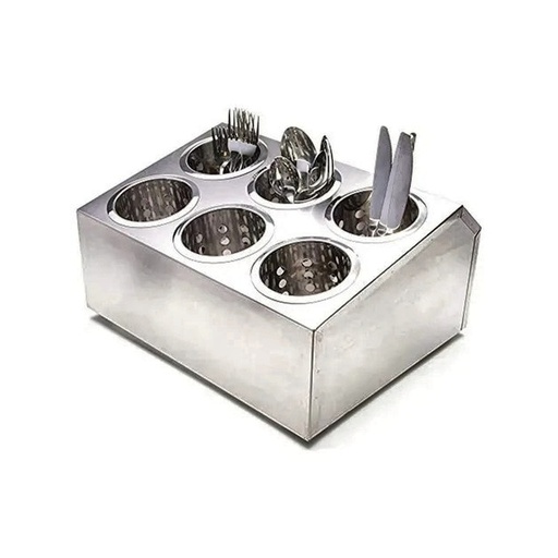 PORTAUTENSILIO 6PZAS INOX 32090