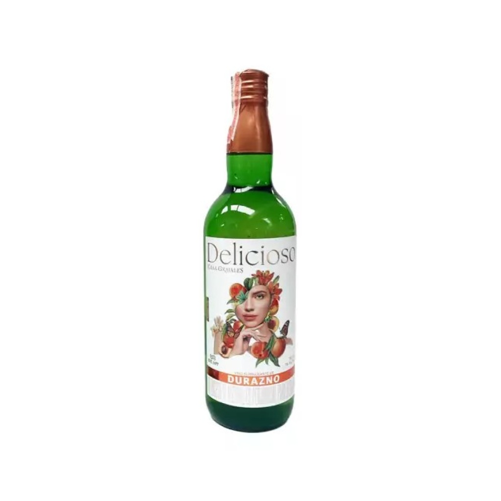 VINO DELICIOSO DE DURAZNO x 750 cc