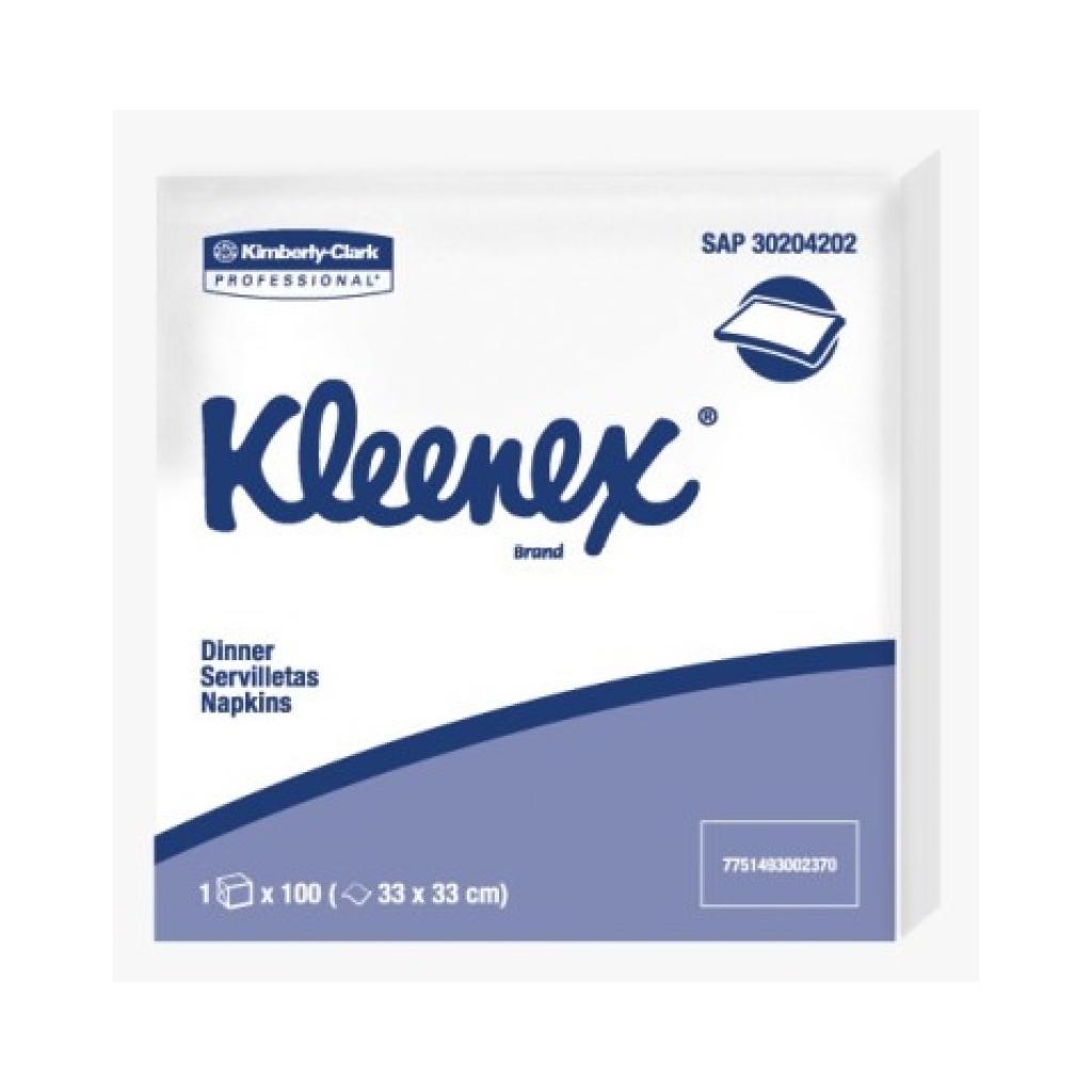 SERVILLETA KLEENEX DINNER DE LUJO 30204202 CJ X 10 UND