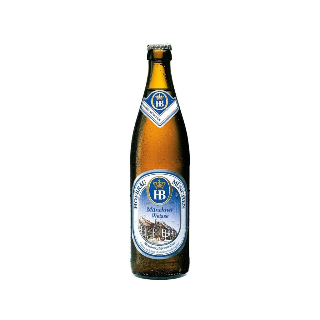 CERVEZA HOFBRAU WEISSE BOTELLA x 500 cc UNIDAD