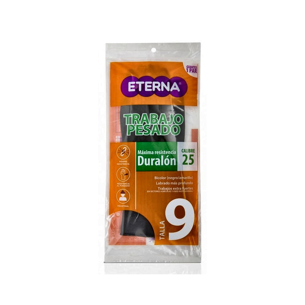 GUANTE TRABAJO PESADO C-35 PALMA T-9 ETERNA 450103196 PAR