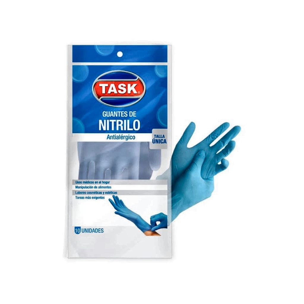 GUANTE NITRILO TASK TALLA ÚNICA X10 RF_1330024