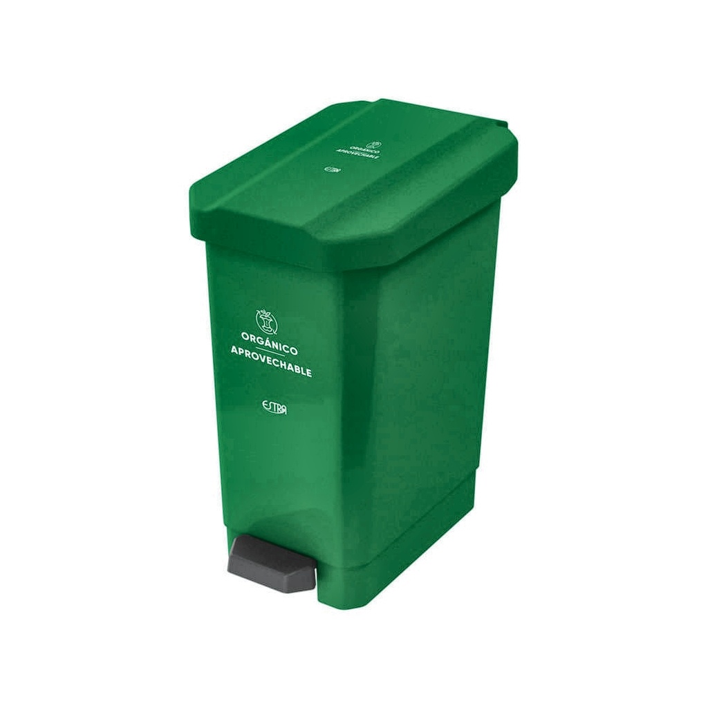 CANECA PAPELERA ESTRABINS PEDAL VERDE ORGANICO APROVECHABLE 44 LT 4-1042604_EMP 2