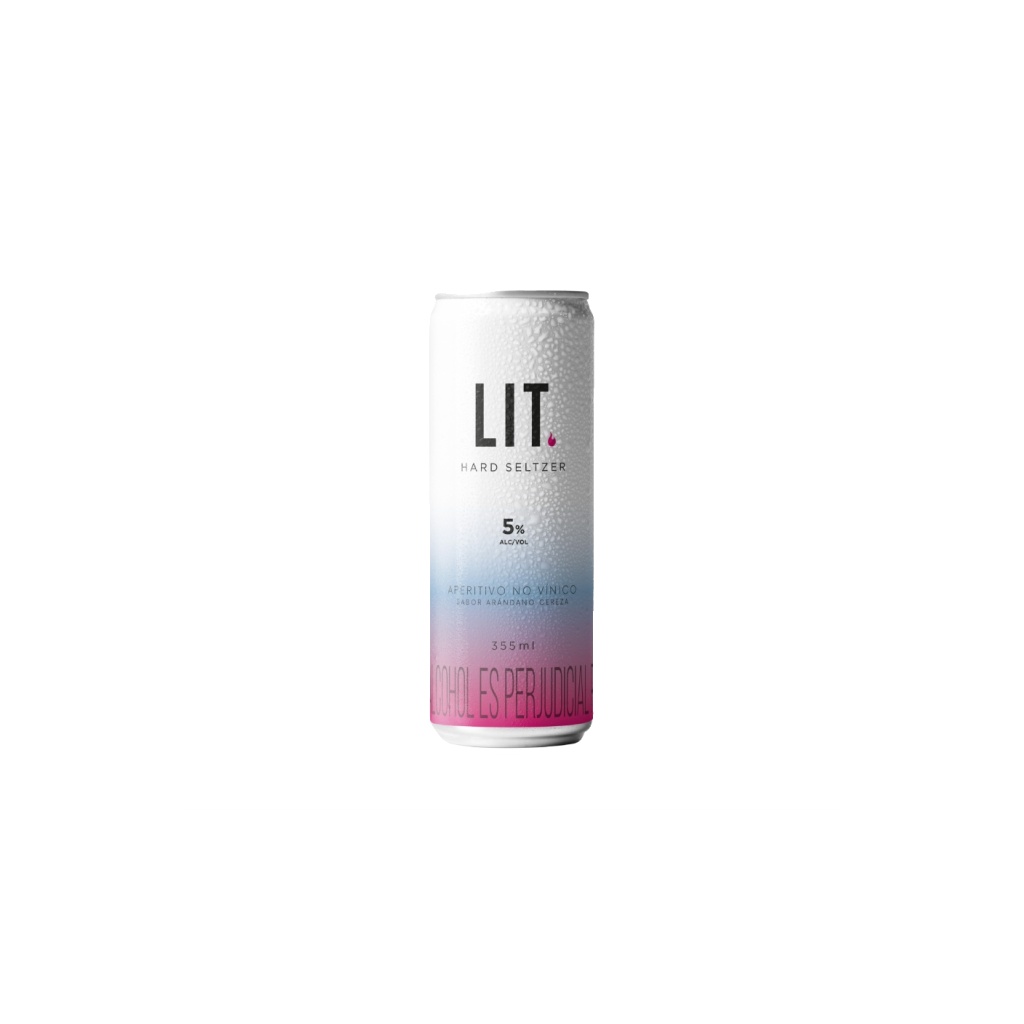 BEBIDA LIT HARD SELTZER ARANDANO CEREZA x 355 cc UNIDAD