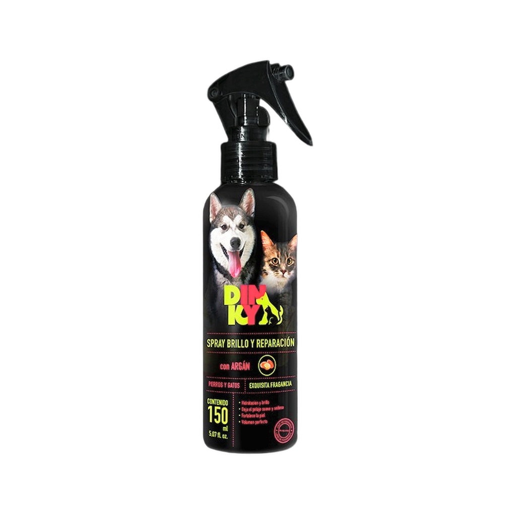SPRAY BRILLO Y REPARACION DINKY PERROS Y GATOS CON ARGAN 5533 FSC x 150 ML
