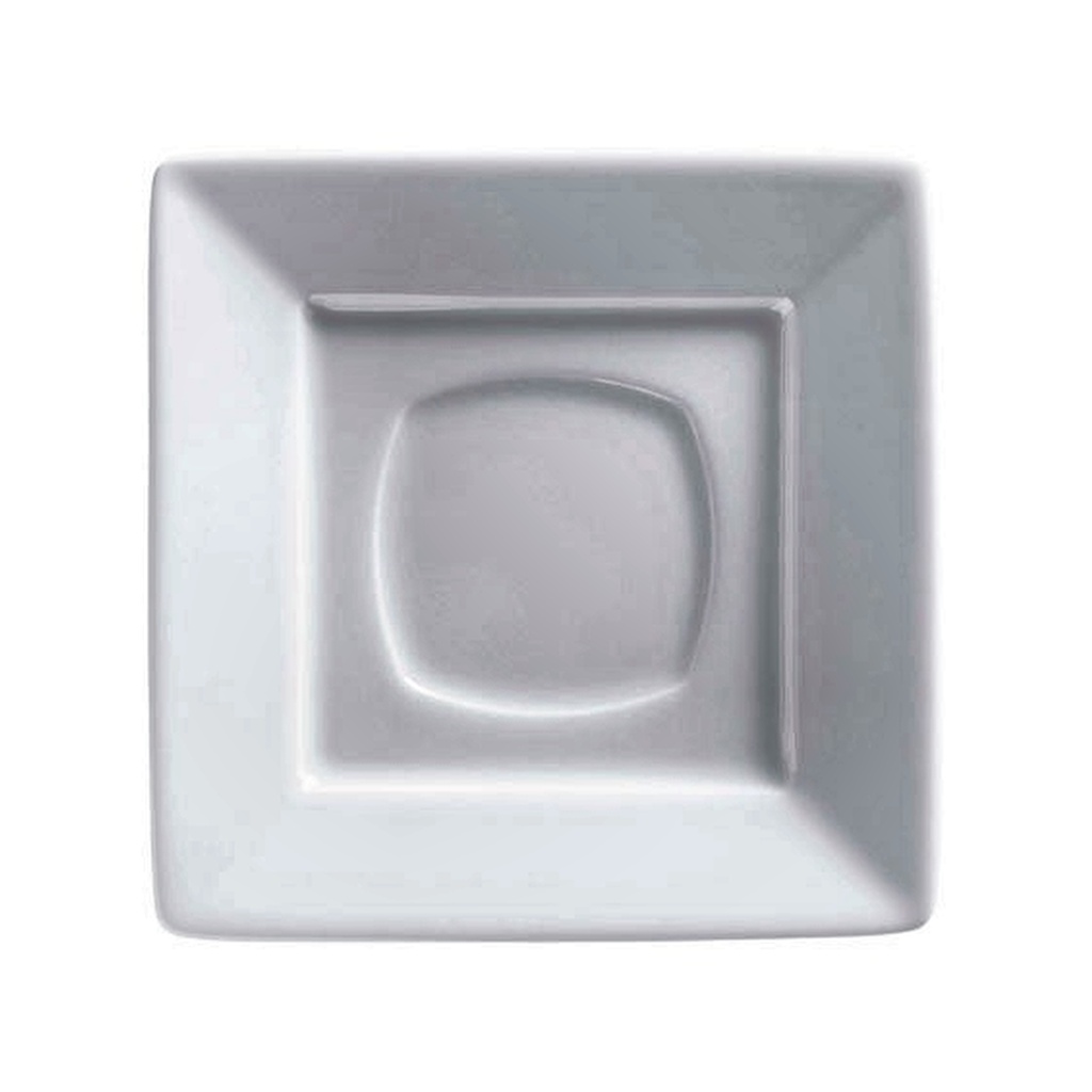 PLA TE 14X14CM CUADR QUADRATTO BLANCO PP1024660324I