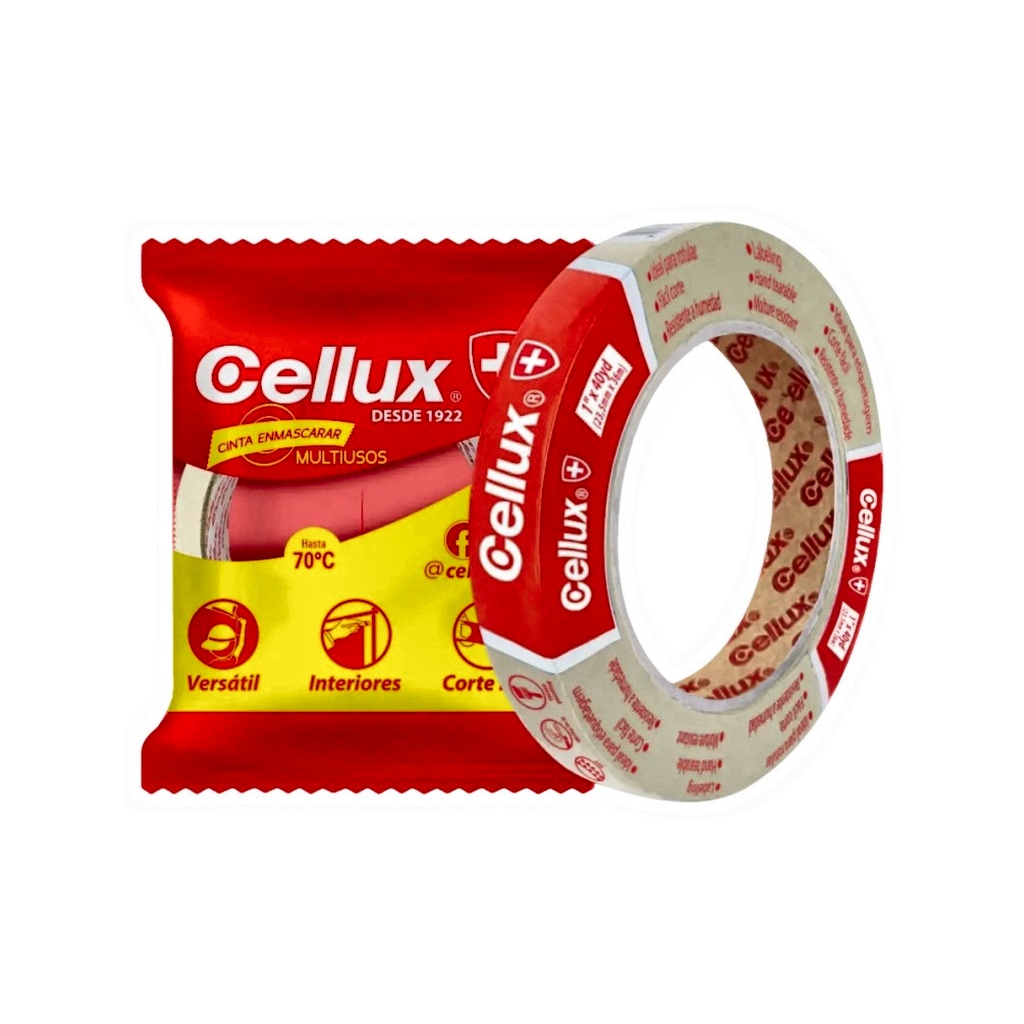 CINTA ENMASCARAR CELLUX MULTIPROPOSITO C-563 24MM x 20YDS UNIDAD