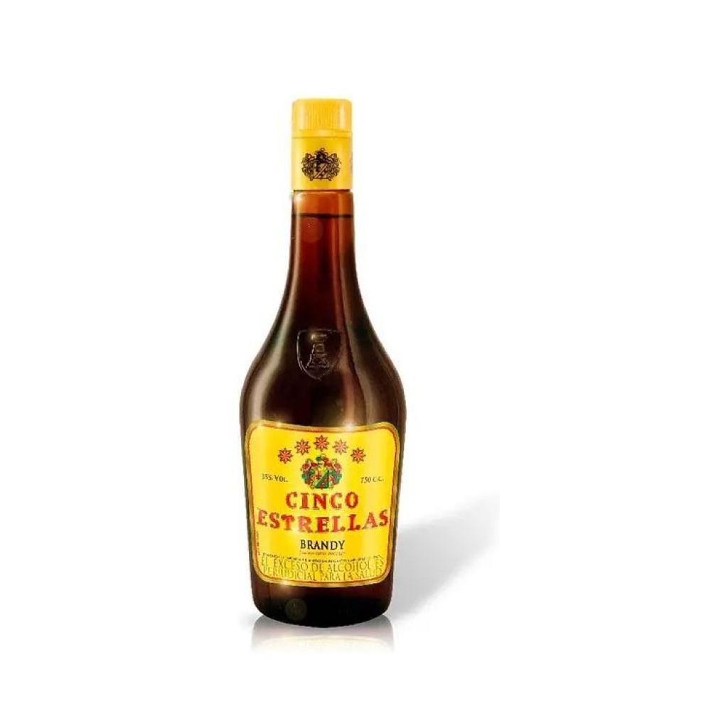 BRANDY MARCA 5 ESTRELLAS x 750 cc