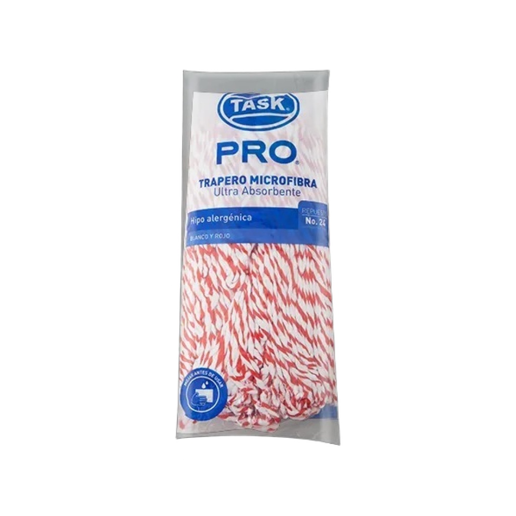 REPUESTO TASK PRO TRAPERO MICROFIBRA ROJO REF.300 RF_1004008