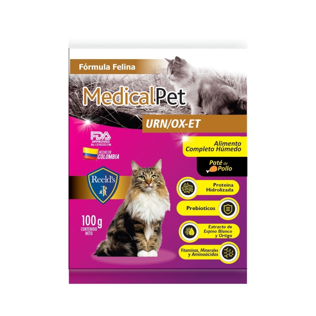 REELD"S MEDICAL PET URN/OX-ET GATOS PTN93 BOL X 100 GR