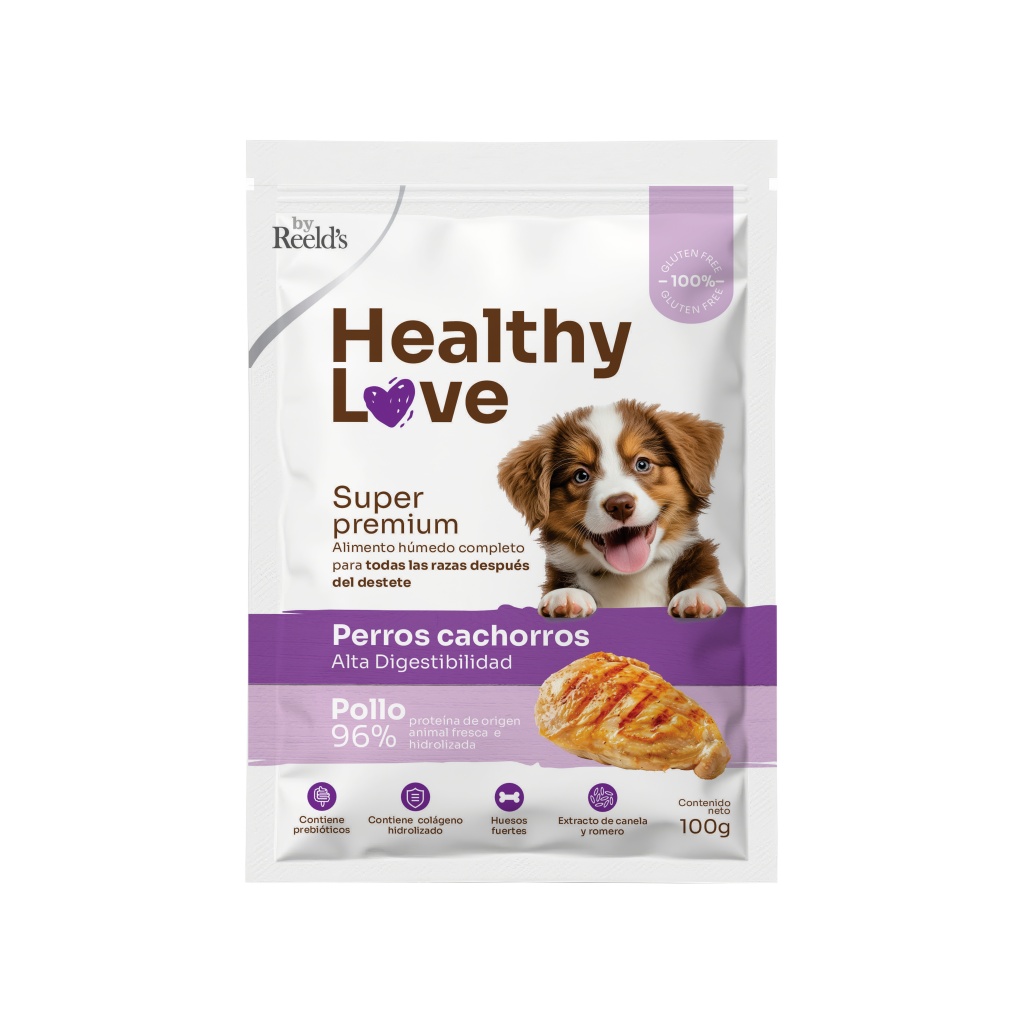 HEALTHY LOVE PERROS CACHORROS PTN28 BOL X 100 GR
