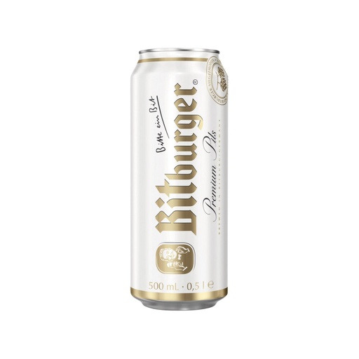 CERVEZA BITBURGER PREMIUM PILS BOTELLA x 500 cc UNIDAD
