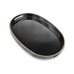 [3500030] BANDEJA OVALADA DE 27"  NEGRA VG94544-10